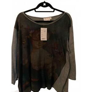 NEW PAPERLACE women's butterfly tee in grey